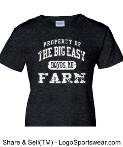 Property of the Big Easy T-Short, Ladies Design Zoom